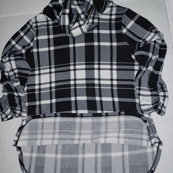 ADRIENNE VITTADINI WOMEN'S PLAID LONG SLEEVE COWL NECK TOP - Picture 7 of 13